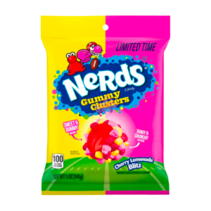 nerds gummy clusters cherry lemonade blitz 141g x12