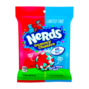 nerds gummy clusters berry punch rush 141g x12