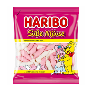 haribo bonbons souris rose et blanche 175g x22