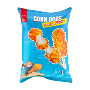 cny budji corn dog crispy potato mozzarella 400g x12