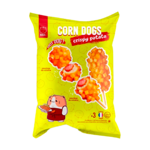 cny budji corn dog crispy potato hot dog 400g x12