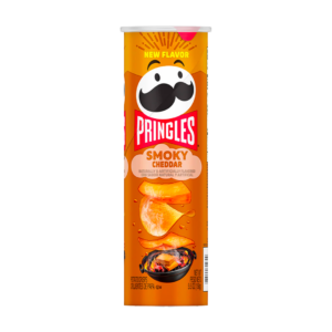 pringles smoky cheddar 156g x14