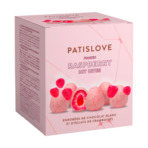 patislove milk & white chocolate raspberry pink 130g x12