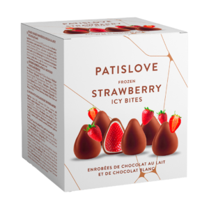 patislove milk & white chocolate strawberry 130g x12