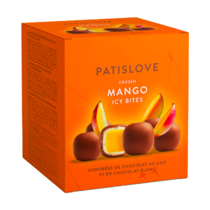 patislove milk & white chocolate mango 130g x12