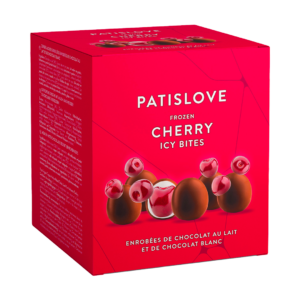 patislove milk & white chocolate cherry 130g x12
