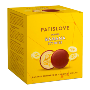 patislove milk & white chocolate banana 130g x12