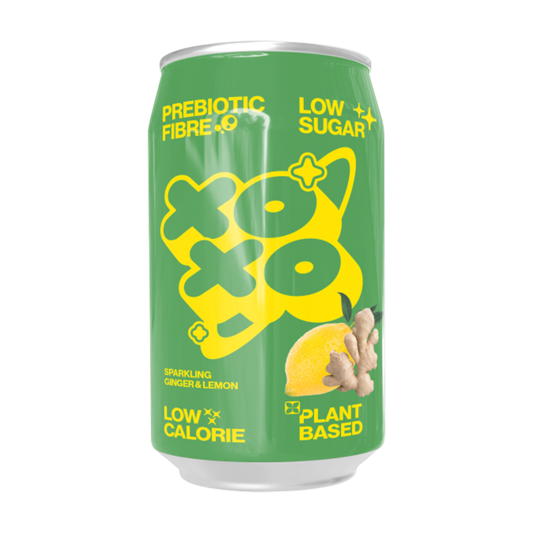 xoxo soda prebiotique ginger lemon 330ml x12 xoxo soda prebiotique ginger lemon 330ml x12