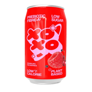 xoxo soda prebiotique red berries 330ml x12
